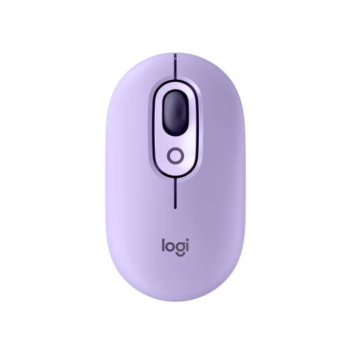 Logitech POP Mouse, Compact and Portable Wireless Bluetooth Mouse - Cosmos | Compact, portable, programmable buttons, easy-switch between up to 3 devices, for laptop, tablet, PC - color: Cosmos