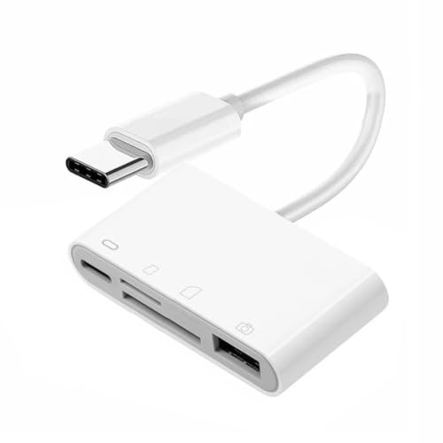 Chenyang 4 in 1 USB C to USB 2.0 TF Micro SD SDXC SDHC Card Reader Adapter 480Mbps Compatible with PD 27W for Laptop Tablet Phone - style: SD/TF 4-in-1