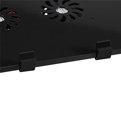 Laptop Stand with Cooling Fan 360° Foldable Laptop Desk Table Holder Board for Bed Sofa Couch Ergonomic Riser - color: Black