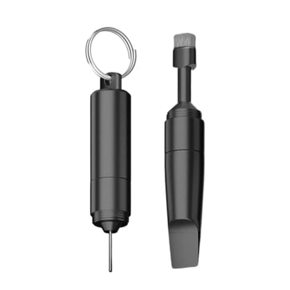 Cell Phone Cleaning Kit - Electronic Care Brush Accessory - Electronic Cleaning Kit | for Phone Tablet Laptop Computer Monitor Keyboard Screen Earbuds Home - color: Black