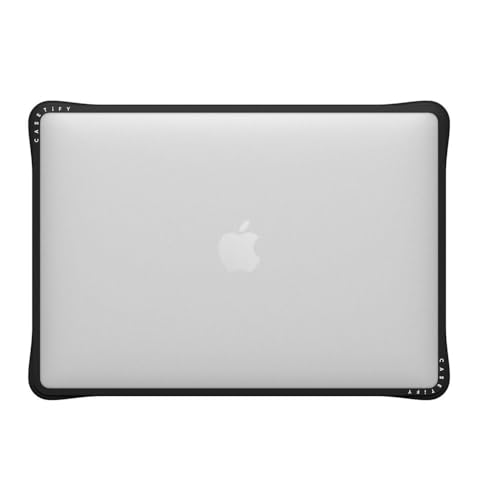 CASETiFY Impact MacBook Pro 13" (M1/M2/Intel) Case [Cushioned Impact Corners/Scratch-Resistant/Anti-Slip Grip] - Clear Black - color: Clear Black, size: MacBook Pro 13