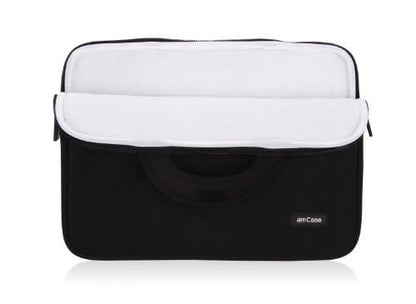 amCase Chromebook Case-14 inch Travel/Carry Sleeve with Handle-Black… - color: Black, size: 14 Inch