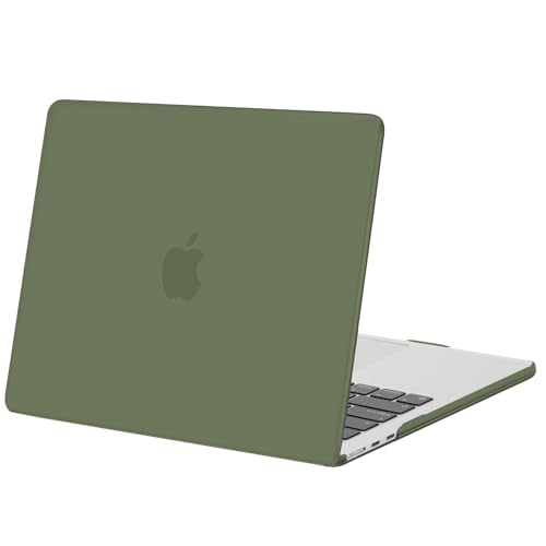 MOSISO Compatible with MacBook Air 13 inch Case M5 2026 M4 M3 M2 2025-2022 | A3449 A3240 A3113 A2681, Scratches-Resistant Protective Hard Shell for MacBook Air 13.6 inch Case, Army Green - color: Army Green