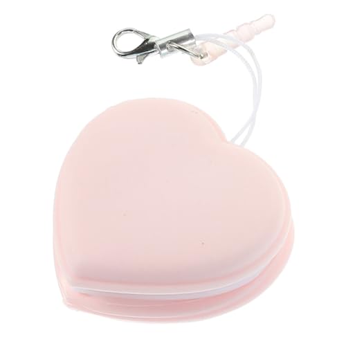 Heart-Shaped Macaron Phone Screen 10-Pack Portable Lens Cleaning Cloths for Eyeglasses Camera Lenses and Electronics Cartoon Hanging Accessory - color: Pink