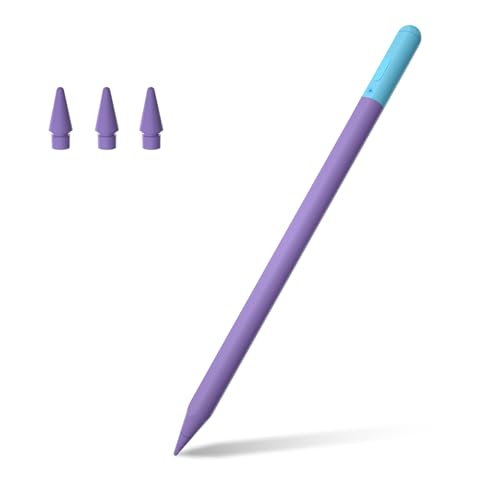 Stylus Pen for iPad 6th-11th Gen - 4X USB-C Fast Charge Pencil with 4 Replacement Nibs &0.1mm Pixel Precision, Magnetic Active Stylus for iPad Pro 11"/13"/M5/M4, Air M4/M3/M2, Mini 7/6/5, Purple - color: Purple