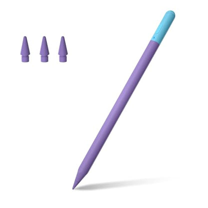 Stylus Pen for iPad 6th-11th Gen - 4X USB-C Fast Charge Pencil with 4 Replacement Nibs &0.1mm Pixel Precision, Magnetic Active Stylus for iPad Pro 11"/13"/M5/M4, Air M4/M3/M2, Mini 7/6/5, Purple - color: Purple