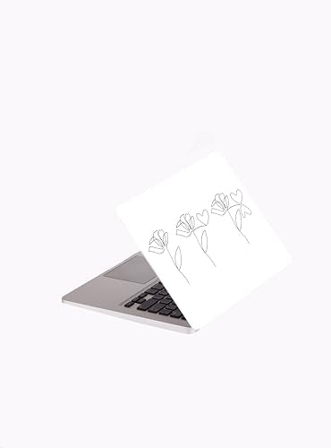 Laptop Skin Sticker Cover Decal - Flower Decal - Universal Size - Fits All laptops up to a 16” Diagonal Size | Easy to Apply, Remove and Change Styles (3 Flowers) - style: 3 Flowers