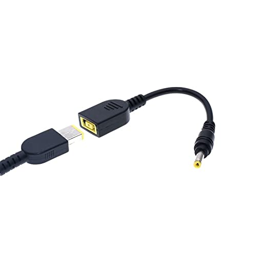 JMT DC 7.9 x 5.5mm Round Jack to Square USB Plug Converter Laptop Power Adapter Connector Cable Compatible for Lenovo ThinkPad IBM Charger (15cm,4.0x1.7mm Male-USB Female) - color: 4.0x1.7mm Male-USB Female