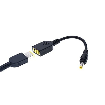 JMT DC 7.9 x 5.5mm Round Jack to Square USB Plug Converter Laptop Power Adapter Connector Cable Compatible for Lenovo ThinkPad IBM Charger (15cm,4.0x1.7mm Male-USB Female) - color: 4.0x1.7mm Male-USB Female