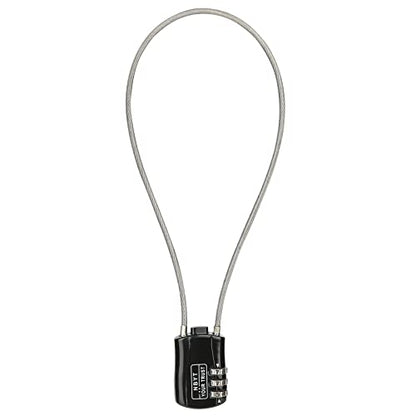 3-Digit Steel Cable Combination Padlock, Wire Diameter 3/24", 24" Circumference,for Travel Luggage, Backpack, Cycling Helmet, Small Cabinet, Gym Cabinet, Suitcase - size: 24IN (Span 11in)