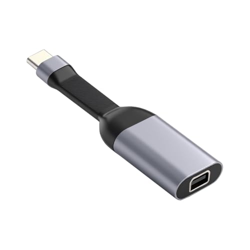 Cable USB-C Type-C Source to Mini DP Displayport 4K 60hz Sink HDTV Adapter Ultra Slim Flat Cable 1080p for Laptop Tablet Phone - style: Mini-Displayport