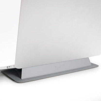 Laptop Stand for Desk, Office, Ergonomic Notebook Stand, Foldable & Portable Travel FlatStand, Lightweight, Anti-Slip, Compatible with MacBook Air, Pro, and Up to 15.4" Laptops (Silver) - color: Platinum Silver