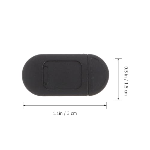 SOLUSTRE 4pcs Webcam Cover Slide for Laptop and Tablet Hacking Privacy Easy to Use Metal Camera Shield for Pc and Desktop Black