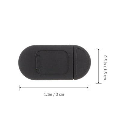 SOLUSTRE 4pcs Webcam Cover Slide for Laptop and Tablet Hacking Privacy Easy to Use Metal Camera Shield for Pc and Desktop Black