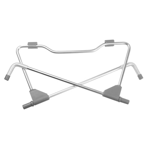 STOBOK Foldable Aluminum Laptop Stand Adjustable Ergonomic Riser for Desk Portable Notebook Holder for Home and Travel Lightweight and Compact Design
