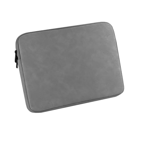 Megoo 15" Laptop Sleeve Case Soft PU Leather Carry Case(Dark Gray) | Fit for Microsoft Surface Laptop 8/7/6/5/4 15.6", and Most 15"-16" Samsung/HP/Dell/Lenovo Notebook Chromebook Computers - color: Dark Gray, size: 15~16inches