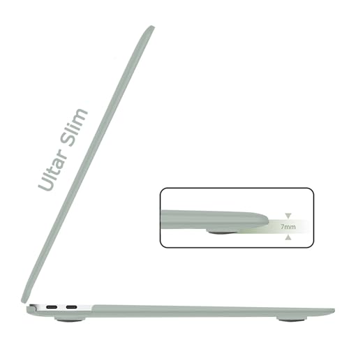 B BELK for MacBook Air 13 inch Case M1 2021 2020 2019 2018, Antique Green | A2337 A2179 A1932, Matte Plastic Laptop Hard Shell for MacBook Air 13.3 inch Case with Keyboard Cover & Screen Protector - color: Antique Green