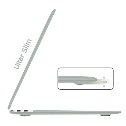 B BELK for MacBook Air 13 inch Case M1 2021 2020 2019 2018, Antique Green | A2337 A2179 A1932, Matte Plastic Laptop Hard Shell for MacBook Air 13.3 inch Case with Keyboard Cover & Screen Protector - color: Antique Green