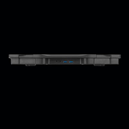 Thermaltake Massive 12 Max Steel Mesh Panel with 1 x 120mm and 4 x 80mm Fans, 10"-17" Notebook Cooler CL-N018-PL12BU-A - style: 5 Fans