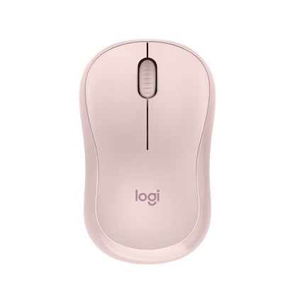 Logitech M240 Compact Silent Bluetooth Wireless Mouse - Rose | Bluetooth connectivity, no USB receiver, quiet clicks, 3 non-customizable buttons, 18-month battery life, PC Mac compatible - color: Rose, size: 1 Pack, style: Bluetooth