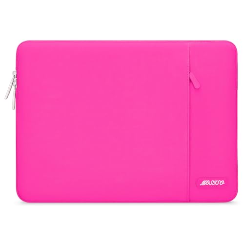 MOSISO Laptop Case 13 inch, Laptop Sleeve Compatible with MacBook Neo/Air/Pro 13 inch with A18/M5/M4/M3/M2/M1 Chip 2026-2016, Polyester Vertical Computer Sleeve Bag with Pocket, Bright Rose - color: Bright Rose, size: 13 inch