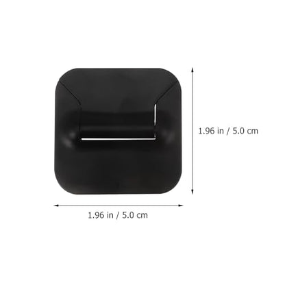 NUOBESTY 2pcs Portable Folding Laptop Stand Height Adjustable Notebook PC Holder Black for Travel and Office Use