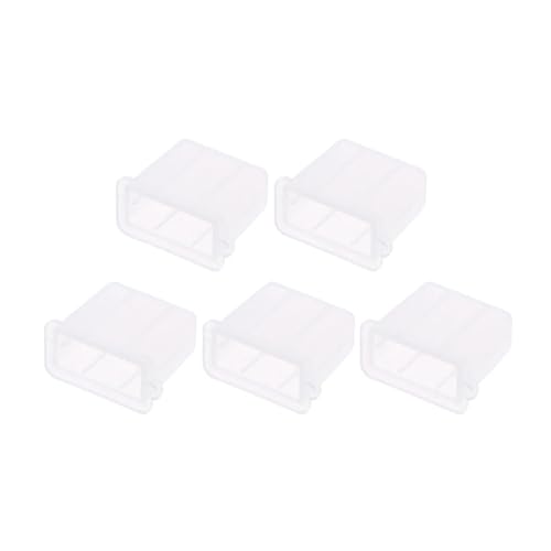 USB Cover Cap 40 Pcs USB Type A Male Anti-Dust Plug Stopper Cap Cover Protector Dropship for USB Type A(White) - color: White