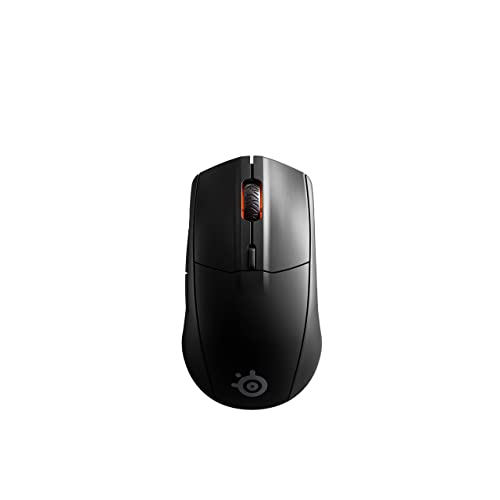 SteelSeries Rival 3 Wireless Gaming Mouse – 400+ Hour Battery Life – Dual Wireless 2.4 GHz and Bluetooth 5.0 – 60 Million Clicks – 18,000 CPI TrueMove Air Optical Sensor,Black - color: Grey
