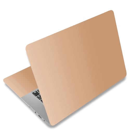 Laptop Skin Sticker Decal 15-15.6 Inches, Universal Reusable Vinyl Sticker for 12.1 13 13.3 14 15.4 Inches Netbook/Notebook PC, Waterproof & Scratch-Resistant (Brown - Gradient) - color: Brown - Gradient