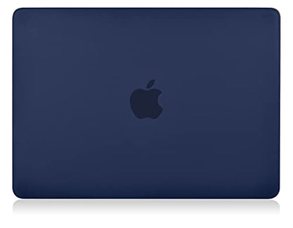 UESWILL Case for MacBook Air (15 inch, M2 M3 M4 M5, 2023 2024 2025 2026) Model A3448 A3241 A3114 A2941, Matte Hard Shell Cover + Microfiber Cloth, Navy Blue - color: Navy Blue, size: MacBook Air 15" (M2 M3 M4 M5)