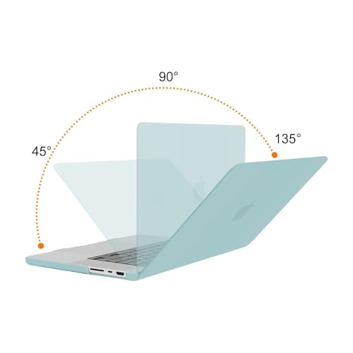 MOSISO Compatible with MacBook Pro 16 inch Case M5 M4 M3 M2 M1 2026-2021 | A3429 A3428 A3403 A3186 A2991 A2780 A2485, Protective Hard Shell Case&Keyboard Cover&Screen Film&Pouch, Aquamarine - color: Aquamarine