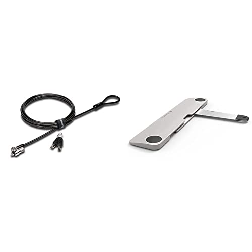 Kensington Cable Lock (K65035AM) & Security Slot Blade for Laptops - Maclocks Universal Locking Bracket for MacBook Pro, Air, Notebooks & Tablets. Color: Silver. (BLD01)