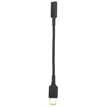 USB C to Slim Tip Charging Adapter 100W Aluminium Alloy DC Laptop Charging Cord for Yoga T Series, Z Series