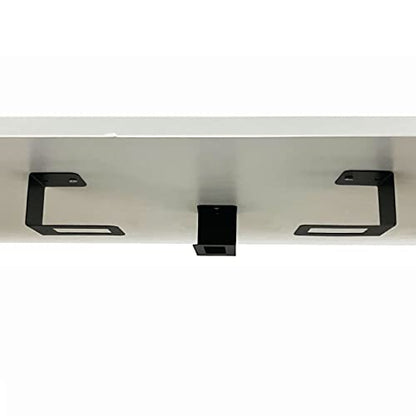 Pmsanzay Laptop Holder Under Desk Laptop Organizer Rack W/Screws, for Laptops, Keyboard, Routers, Modems, Cable Box, Network Switch & More, Devices up to 1.8 inches Thick, Black, Stainless Steel