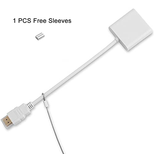 5 Pack Adjustable Cable Tether Universal Computer Adapter Lock Kit DIY Kit Stainless Steel wiht Nylon Coat Tether Computers/Dongles/HDMI/VGA/DP/Mac Adapter - size: 5