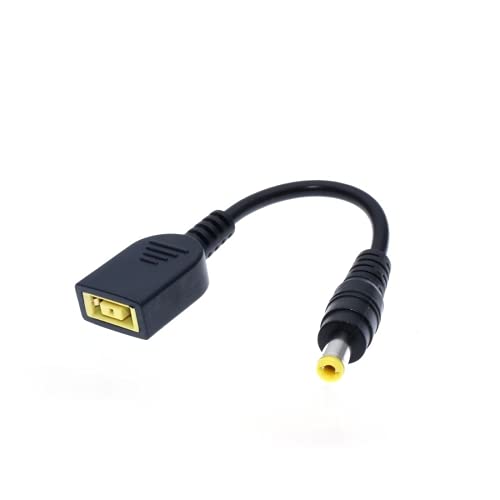 JMT DC 7.9 x 5.5mm Round Jack to Square USB Plug Converter Laptop Power Adapter Connector Cable Compatible for Lenovo ThinkPad IBM Charger (15cm,5.5x2.5mm Male-USB Female) - color: 5.5x2.5mm Male-USB Female