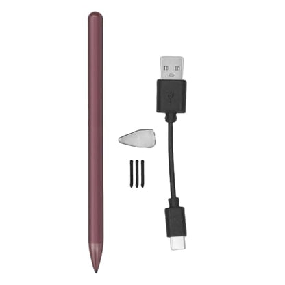 Rechargeable MPP 2.0 Active Tilt Sensing Stylus Pen, 4096 Levels Pressure Sensitivity, Ultra Fast Charging, Anti Misoperation, Magnetic Suction Stylus for Laptop Touch Screen, Red - color: Red