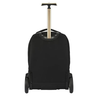 Rolling Laptop Bag with Quiet Wheels for 15.6 Inch Laptop, 6inch Large Wheel Roller Bag, Backpack with Wheels, Wheeled Computer Bag (T5- Bear) - color: T5- Bear