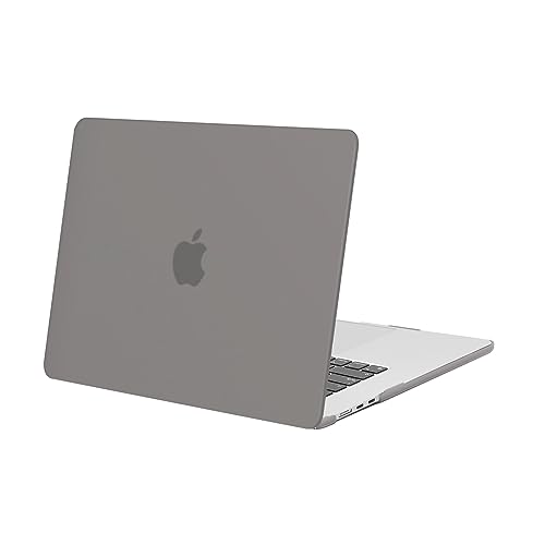 MOSISO Compatible with MacBook Air 15 inch Case M5 M4 M3 M2 2026 2025-2023 | Model A3448 A3241 A3114 A2941, Scratch-Resistant Ultra-Thin Protective Hard Shell Case Cover, Gray - color: Gray