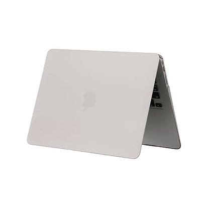 RUBAN Case Compatible with MacBook Air 13 Inch (Models: A1369 & A1466, Older Version 2010-2017 Release), Slim Snap On Hard Shell Protective Cover and Keyboard Cover (Stone Gray) - color: Stone Gray