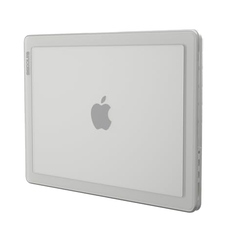 Incase Edge Hardshell Case with Makrolon for MacBook Pro 14 inch, Clear | Lightweight Protective Hardshell for MacBooks, Scratch Resistant, Rubber Feet, Raised Edge Bumpers, Makrolon Polycarbonate - color: Clear, size: Pro 14-inch