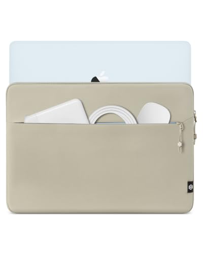 Sanctum 13" Laptop Sleeve 360° Protective Shockproof Waterproof Case for MacBook Air/Pro, Neo A3404,Slim Travel Bag with Pocket Khaki - color: Khaki, size: 13-inch for New MacBook Air & Pro &Neo