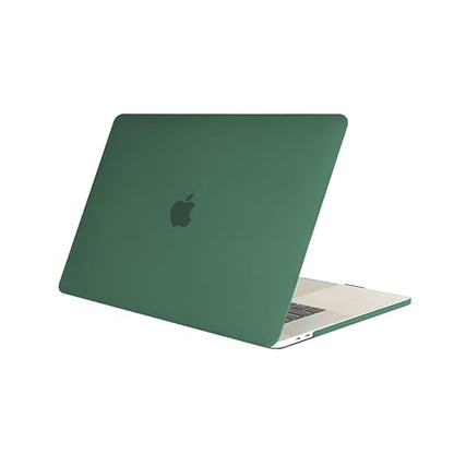 RUBAN Case for MacBook Pro 15 inch 2019 2018 2017 2016 Release A1990/A1707 with Touch Bar, Plastic Hard Shell Cover (Midnight Green) - color: Midnight Green