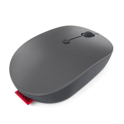 Lenovo Go USB-C Essential Wireless Mouse, 2.4 GHz Nano USB-C Receiver, Adjustable DPI, Rechargeable Battery, Ambidextrous, GY51C21210, Grey - color: Essential