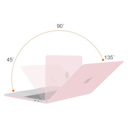 MOSISO Compatible with MacBook Pro 13 inch Case M2 M1, Rose Quartz | Plastic Hard Shell Case Cover 2026-2016A2338 A2251 A2289 A2159 A1989 A1708 A1706 with/without Touch Bar - color: Rose Quartz