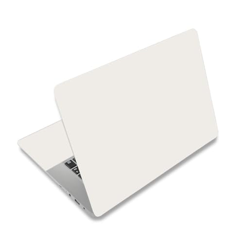 12.1 13 13.3 14 15 15.4 15.6 in Laptop Sticker Skin Decal, Cute Netbook Skins for Notebook PC, Universal Solid Color Vinyl Laptop Decor Decal Cover, Waterproof Art Protector I Vanilla Cream - color: Vanilla Cream
