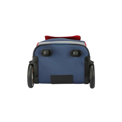 Rolling Laptop Bag for 15.6 Inch Laptop,Roller Bag,Backpack with Quiet Wheels,Silent Wheeled Computer Bag, T5- Blue/Red - color: T5- Blue/Red
