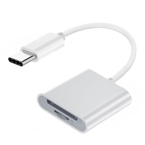 USB 2.0 Type C USB-C to TF Micro SD SDXC SDHC Card Reader Adapter Compatible with MacBook Laptop Tablet Phone - style: SD 2-in-1