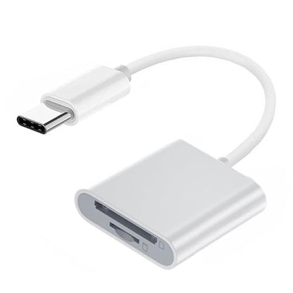 USB 2.0 Type C USB-C to TF Micro SD SDXC SDHC Card Reader Adapter Compatible with MacBook Laptop Tablet Phone - style: SD 2-in-1