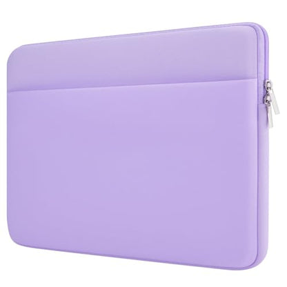 13 Inch Laptop Sleeve Portable Carrying Case with Front Pocket Padded Computer Pouch Cover Compatible with MacBook Air 13.6 Inch M4 M3 M2 2025-2022, 14 Inch MacBook Pro M4 M3 M2 M1 - color: Pale Purple, size: 13 inches